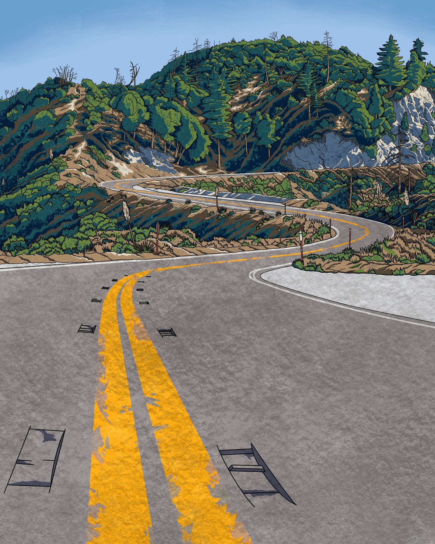 Angeles Crest Highway Upper S-Turn Tee